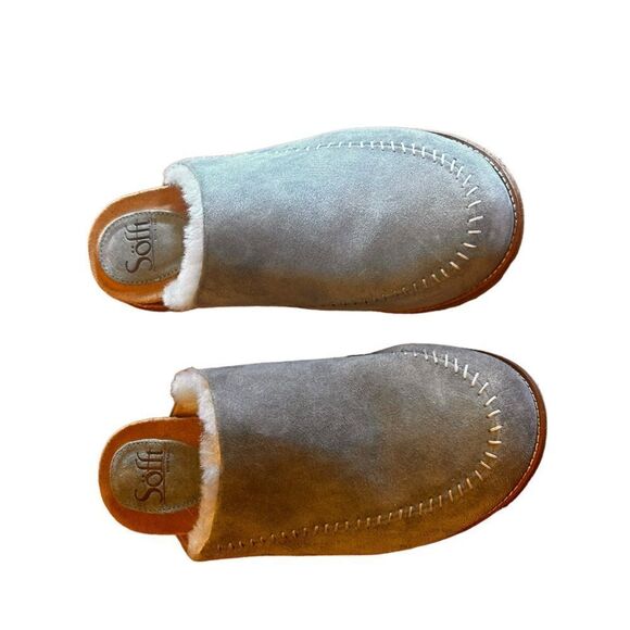 SOFFT Bellflower Genuine Shearling Clog Size 7.5 - Picture 3 of 8